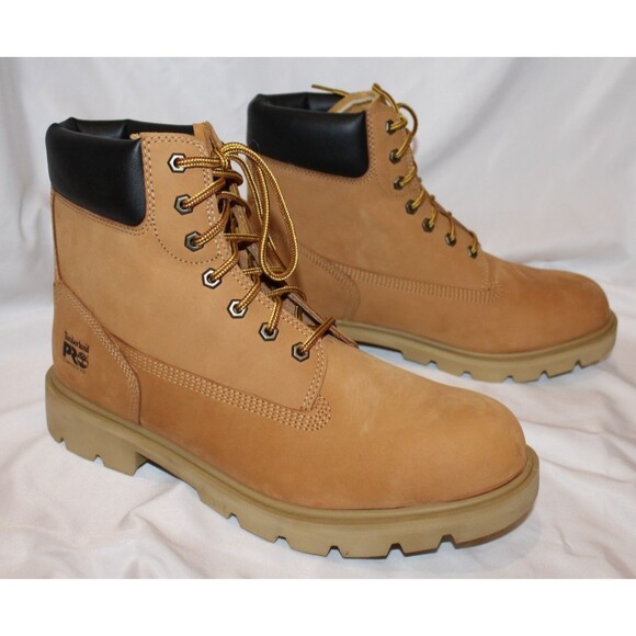 Timberland Pro Men's Wheat Sawhorse 6" Waterproof Boots Comp Toe 12 WIDE NIB - Picture 7 of 7
